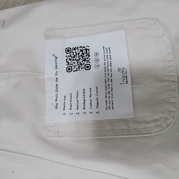 Triarchy button down denim midi skirt Sz 25 NWT - Picture 7 of 9